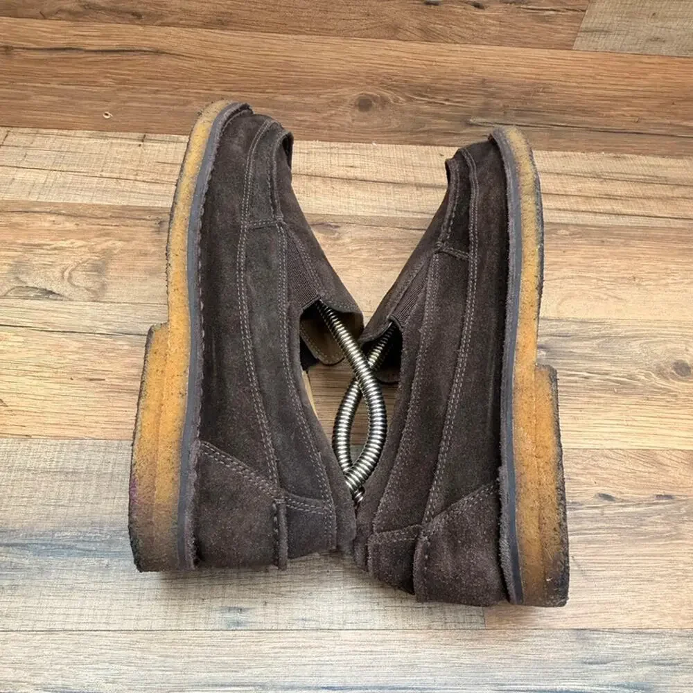 LL Bean Size Men's 10D suede Brown Loafers Shoes